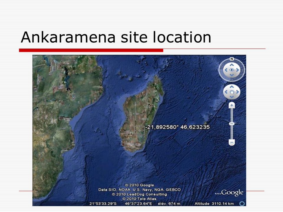 Ankaramena site location