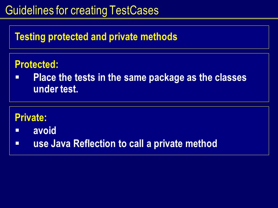 Private test