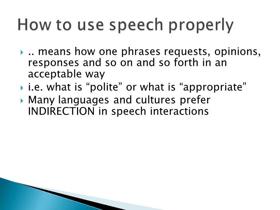 Language in use As a social identifier Varieties of speech Knowing what ...