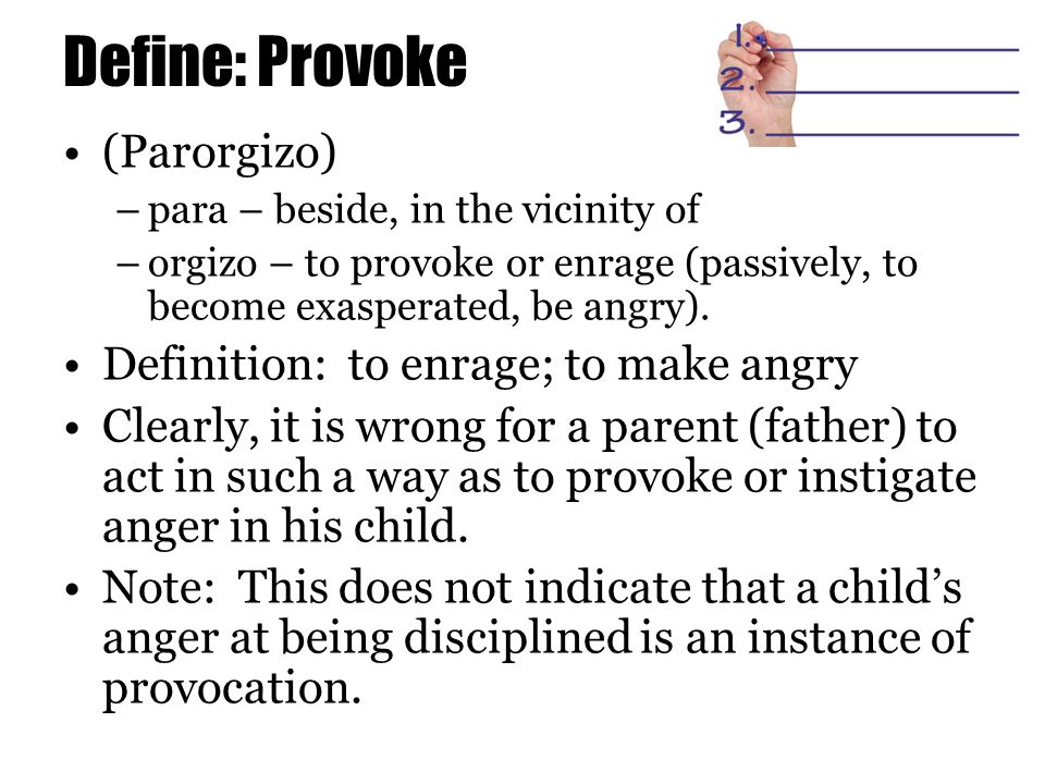 What does sale provoke mean
