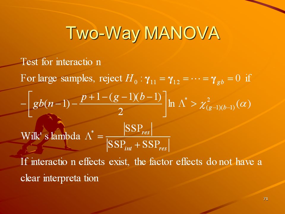 71 Two-Way MANOVA