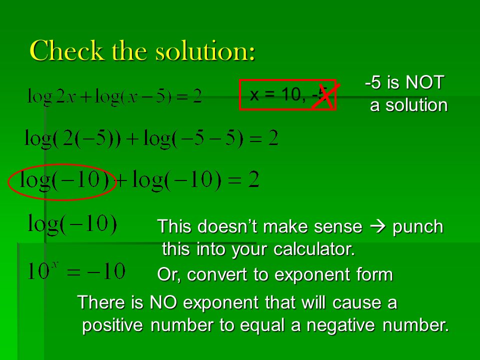 Quiz 7-5: Expand Condense Use these to find: Use change of base to solve  ppt download