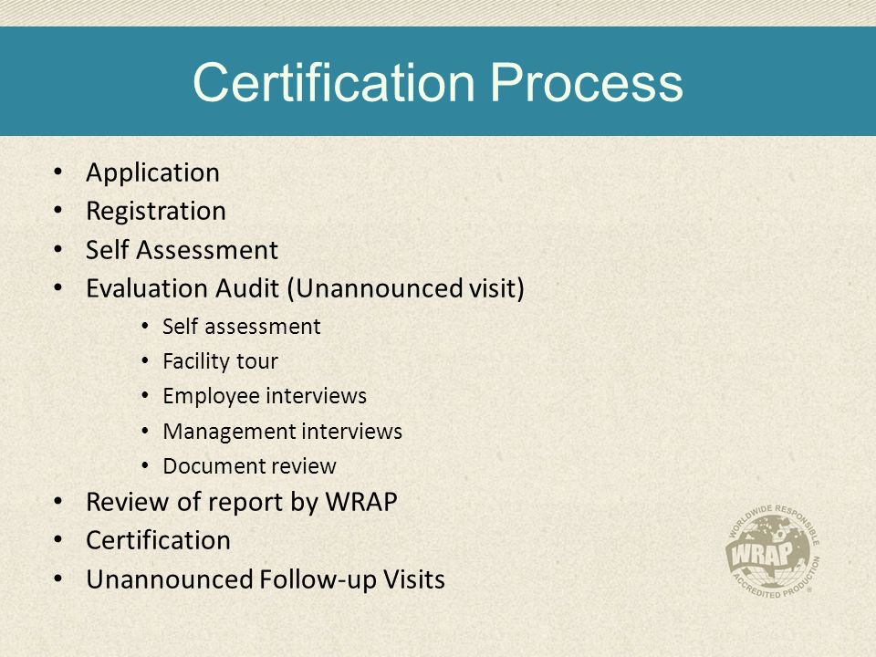 An Overview of Social Compliance & Introduction to WRAP Worldwide  Responsible Accredited Production (WRAP) September 2015 Tanzania. - ppt  download