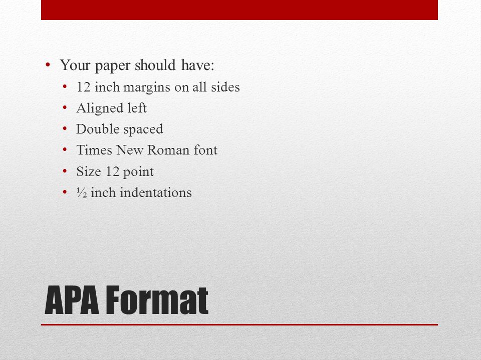 apa format paper double spaced