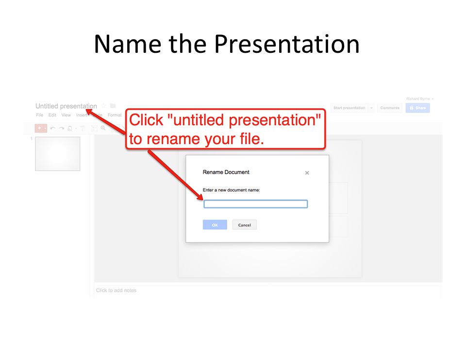 Name the Presentation