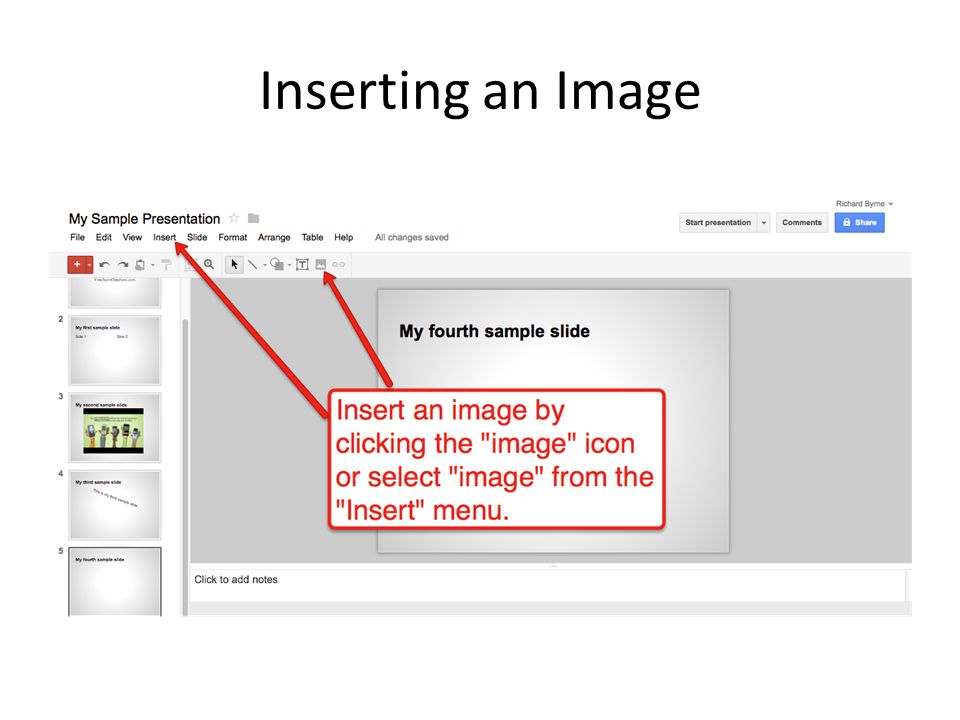 Inserting an Image