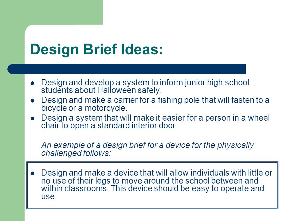The Design Process Introduction To Technology Design