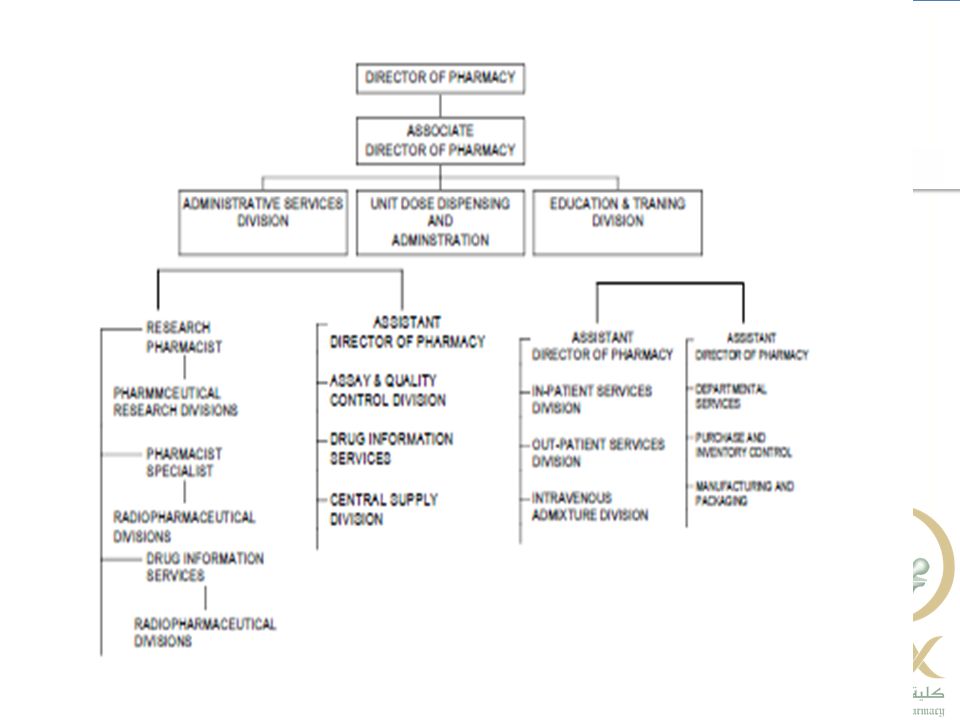 Clinical Pharmacy Department Organizational Chart