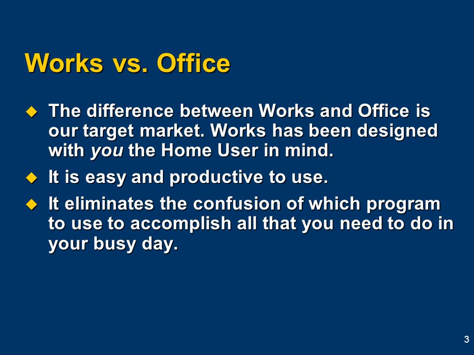 Getting Started with Microsoft Works 2000: The Basics Presented by Bobbie  DuFault PSS Works Product Lead. - ppt download