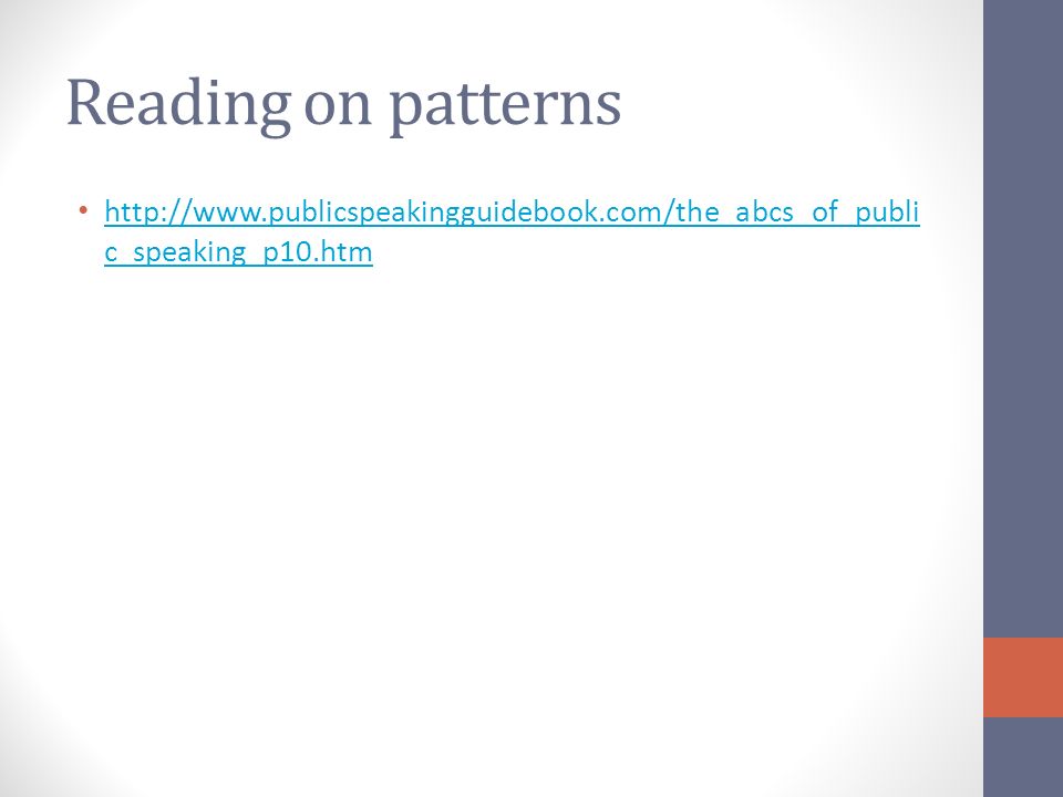 Reading on patterns   c_speaking_p10.htm   c_speaking_p10.htm