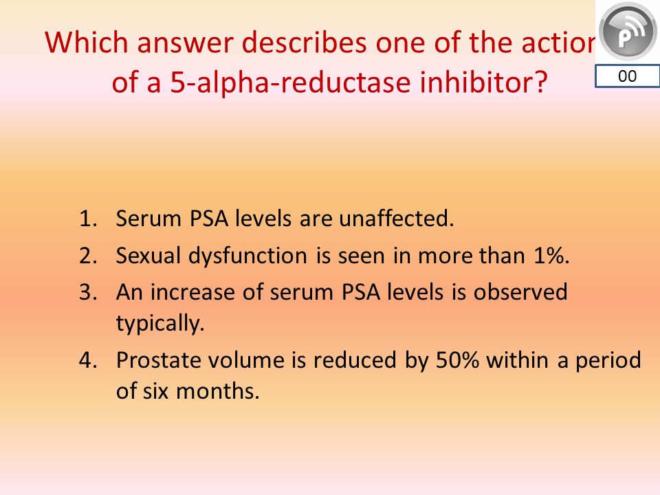 Which Answer Describes One Of The Actions Of A 5 Alpha Reductase Inhibitor Which Answer Describes One Of The Actions Of A 5 Alpha Reductase Inhibitor