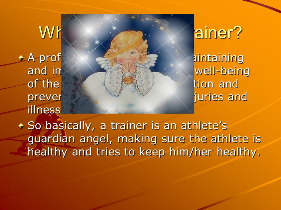 What is an athletic trainer.