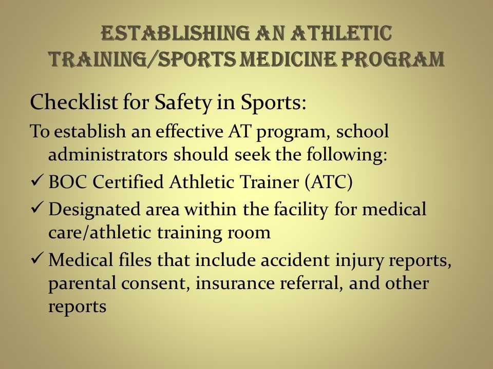 Athletic Training Care Prevention Instructor Ayleen