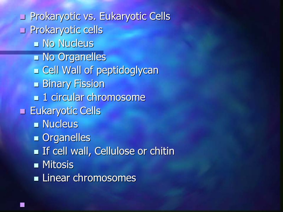 Prokaryotic vs. Eukaryotic Cells Prokaryotic vs.