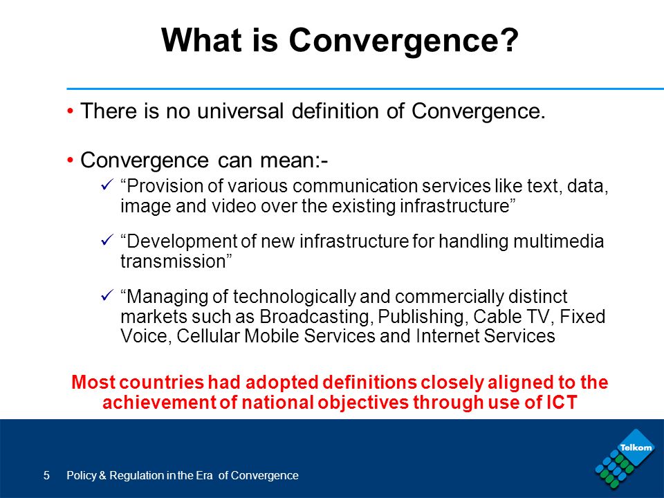 What is convergence What is convergence