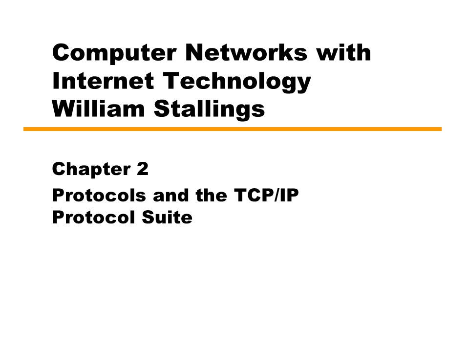 william stallings computer networking with internet protocols and technology