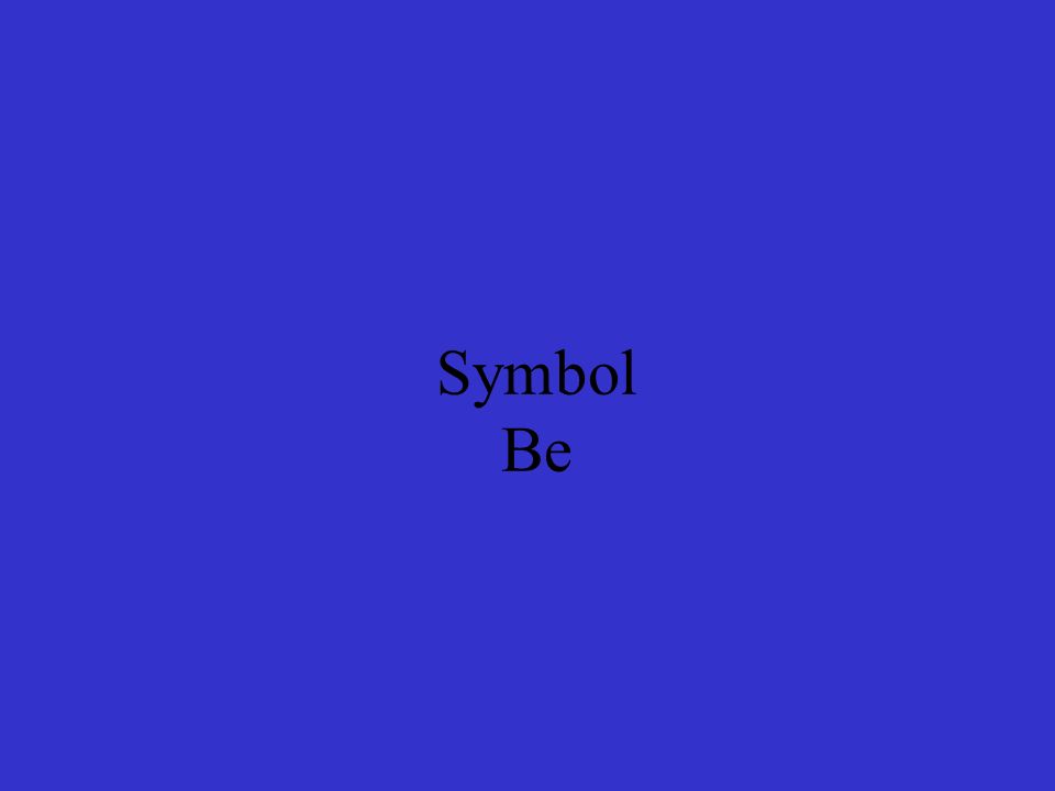 Symbol Be