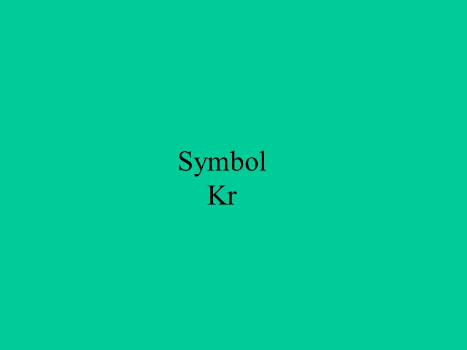 Symbol Kr