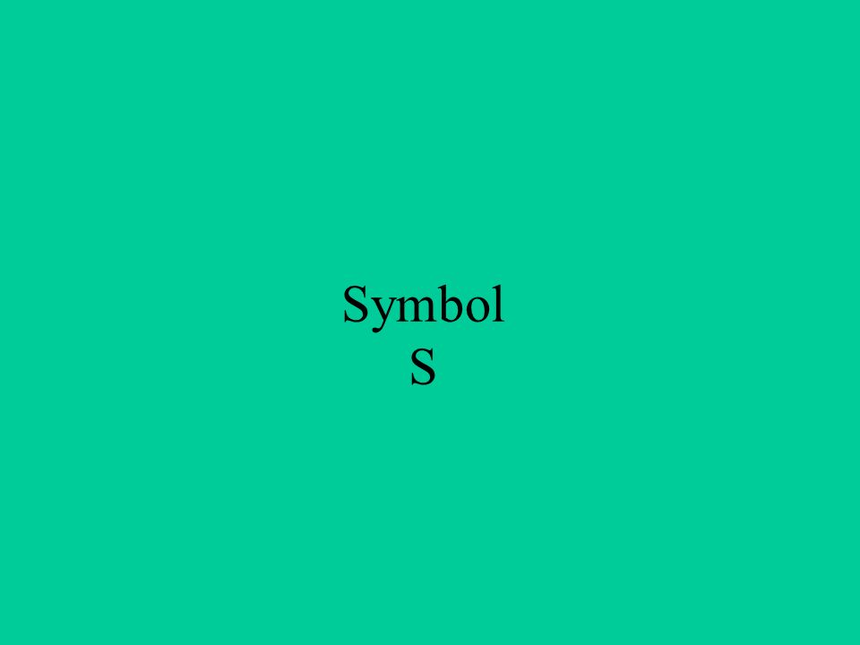 Symbol S