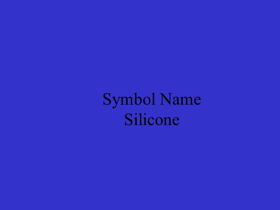Symbol Name Silicone