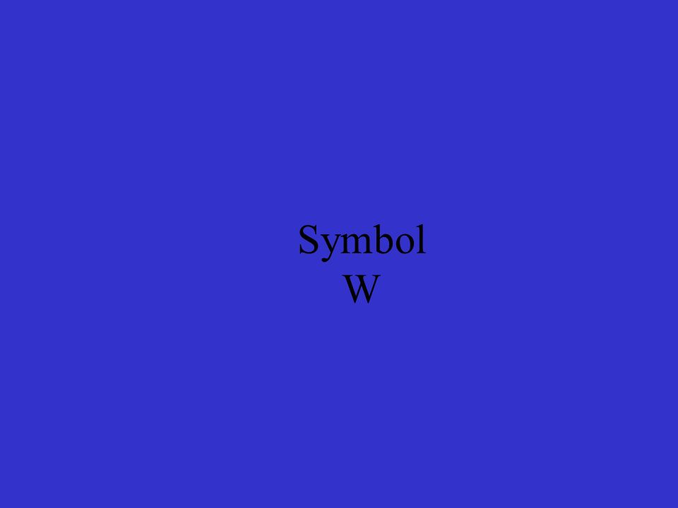 Symbol W