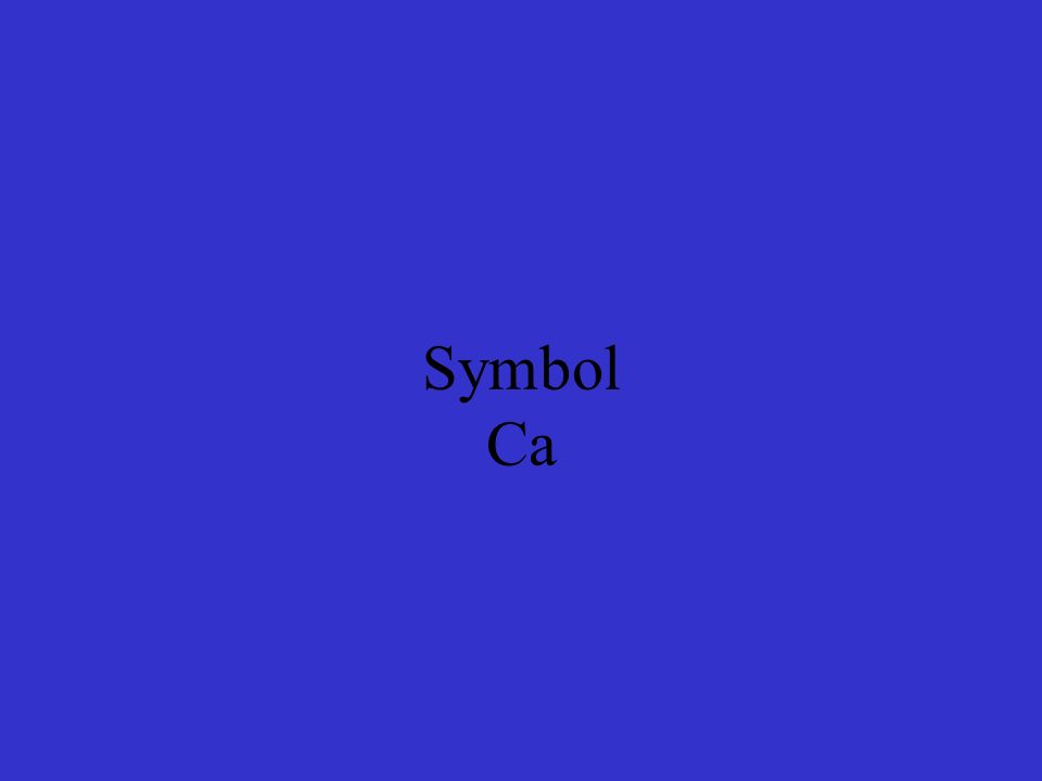 Symbol Ca