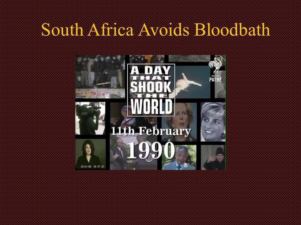 South Africa Avoids Bloodbath