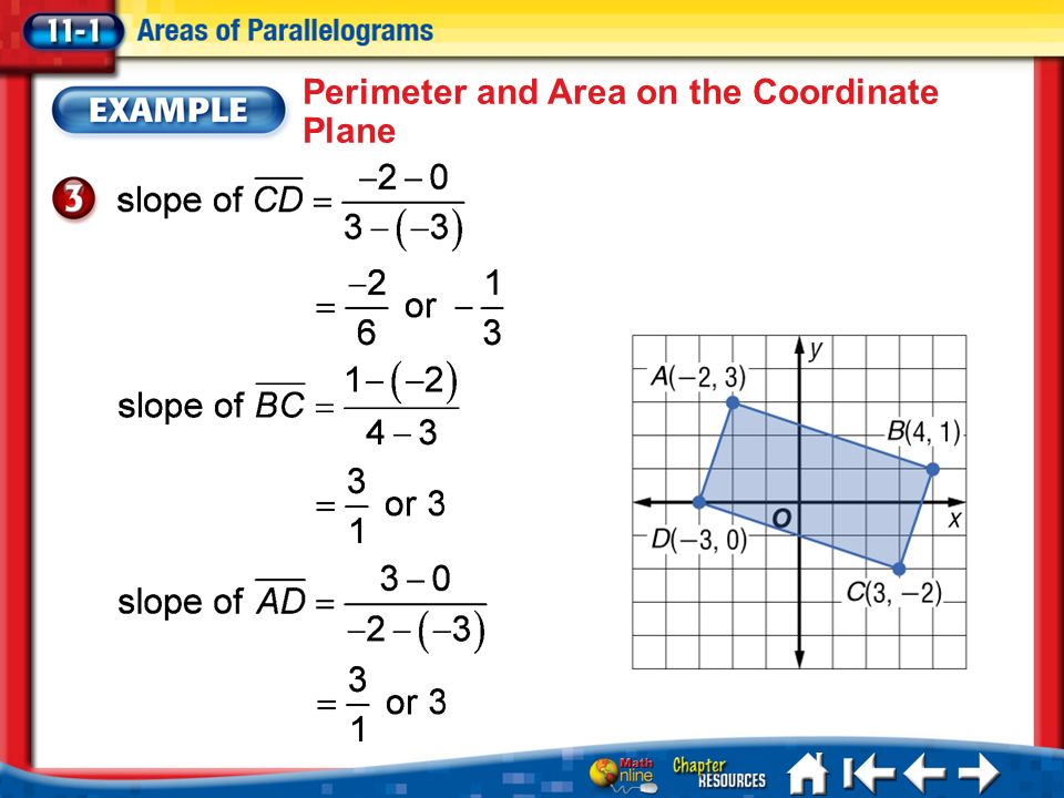 Lesson 1 Ex3 Perimeter and Area on the Coordinate Plane