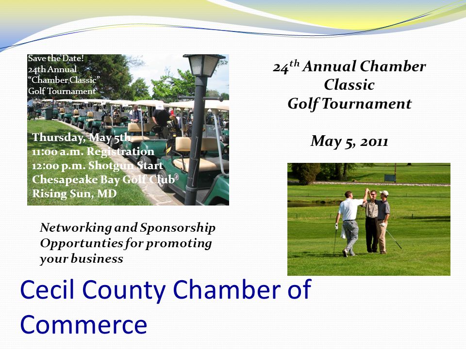 Cecil County Chamber of Commerce Save the Date.