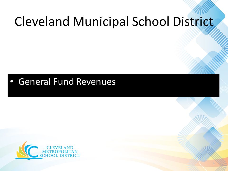 Cleveland Municipal School District 6 General Fund Revenues