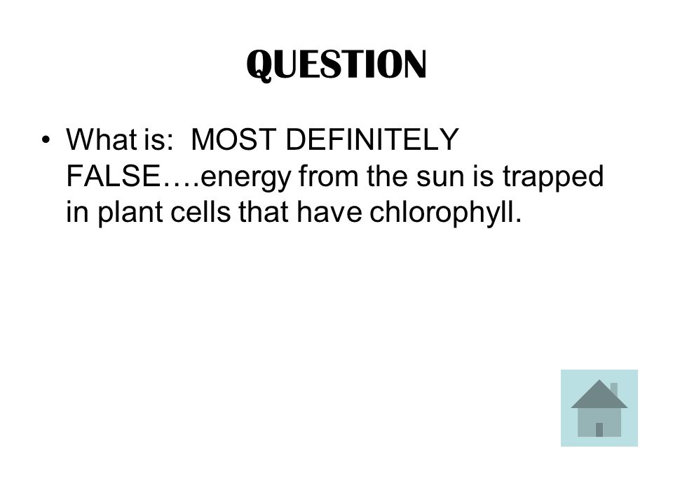 ANSWER TRUE OR FALSE: Energy from the sun is trapped in plant cells that have animals cells.