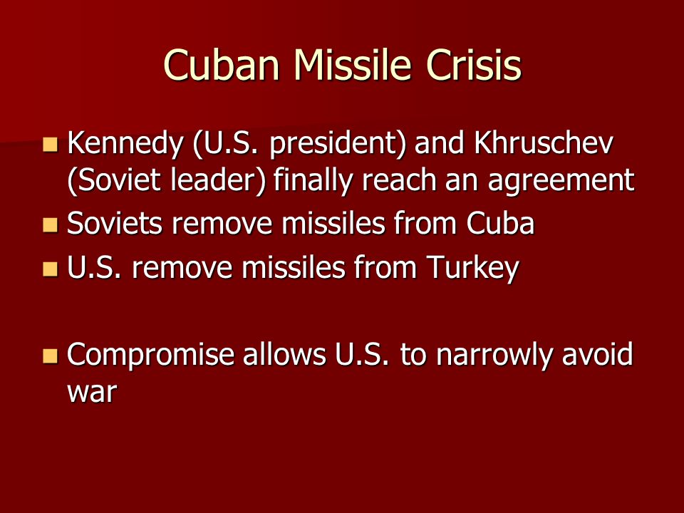 Cuban Missile Crisis Kennedy (U.S.