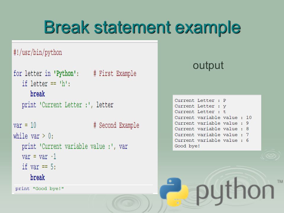 Python Control Flow Statements There Are Three Control Flow Statements In Python If For And While Ppt Download
