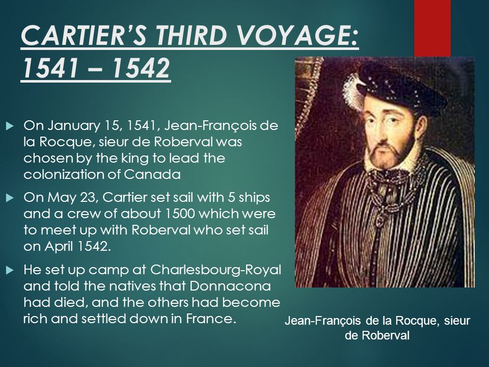 French Arrival in Canada JACQUES CARTIER VOYAGES. - ppt download