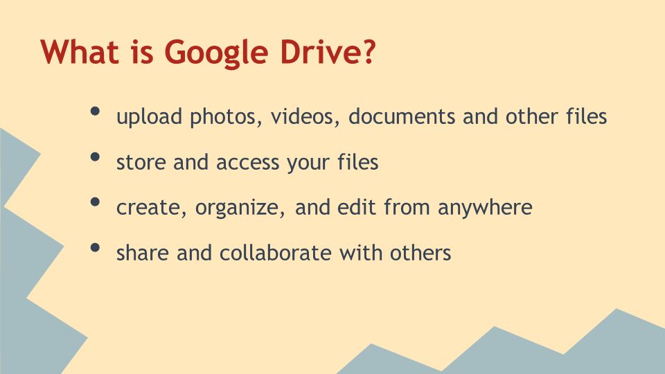 What is Google Drive.