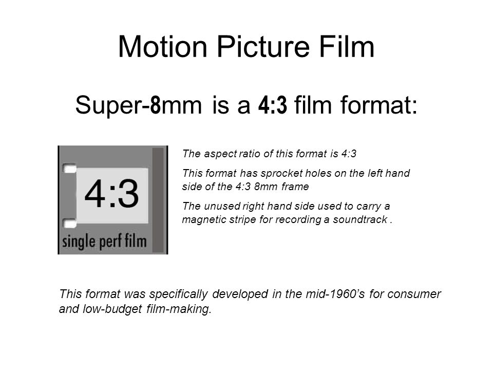intro to super 8mm film motion picture film movie film is very