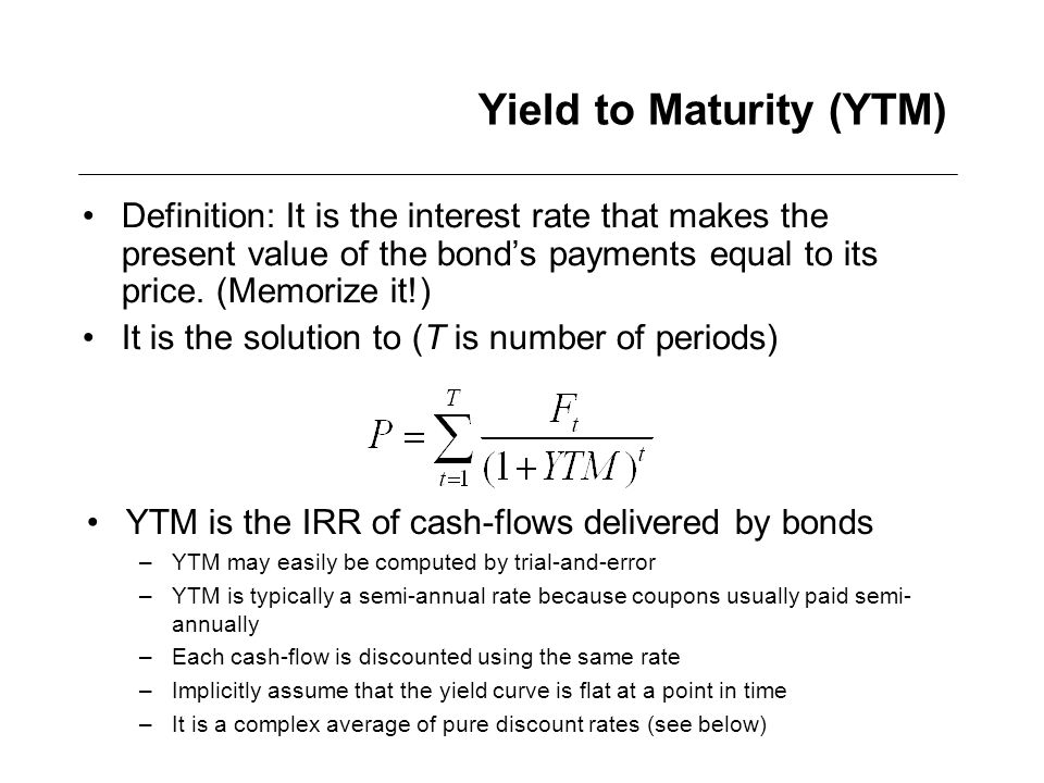 weighted average yield to maturity investopedia forex