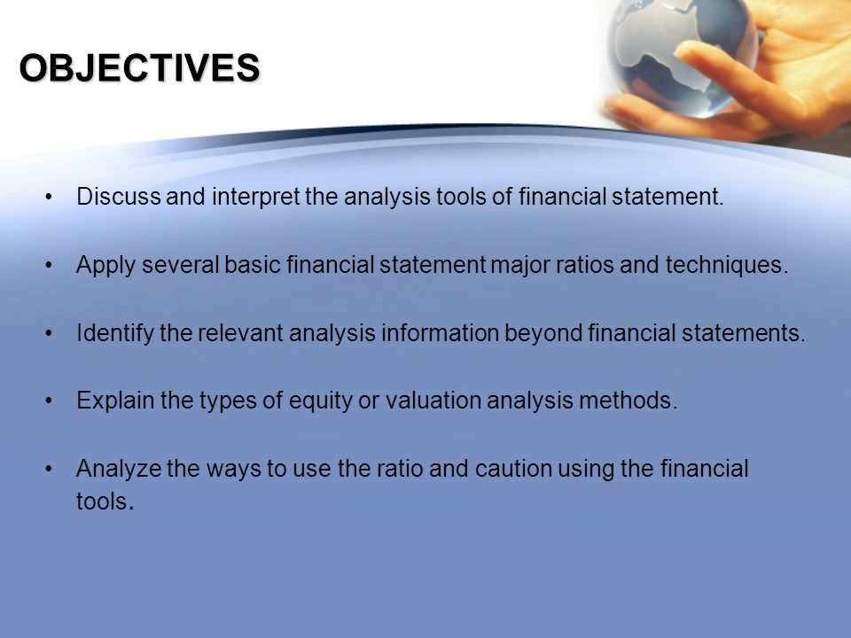 chapter 3 financial statement analysis tools objectives discuss and interpret the of apply several basic ppt download fnsacc311