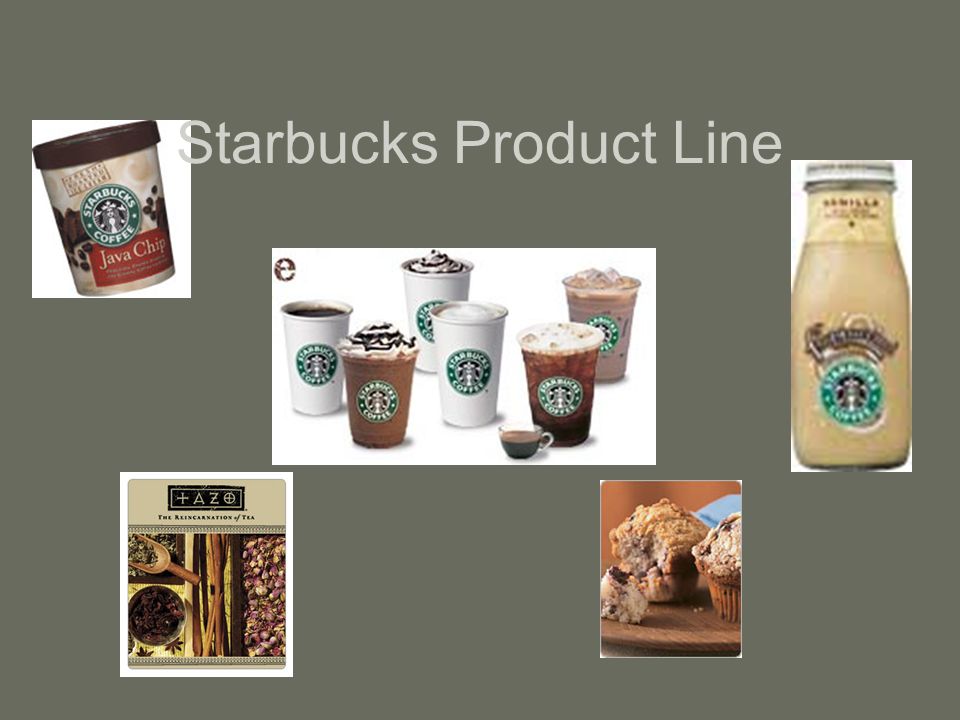 starbucks product line and mix