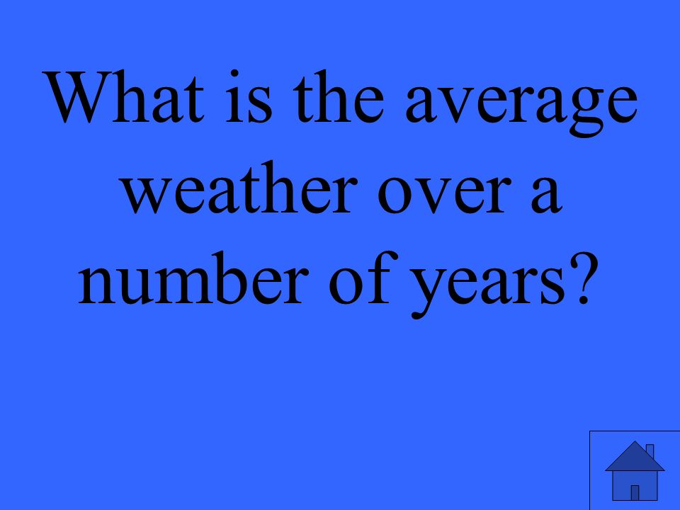 What is the average weather over a number of years