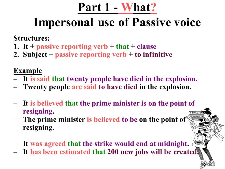 3 programming english. Passive reporting structures правило. Passive reported Speech. Passive Report structures правило. Passive with reporting verbs.