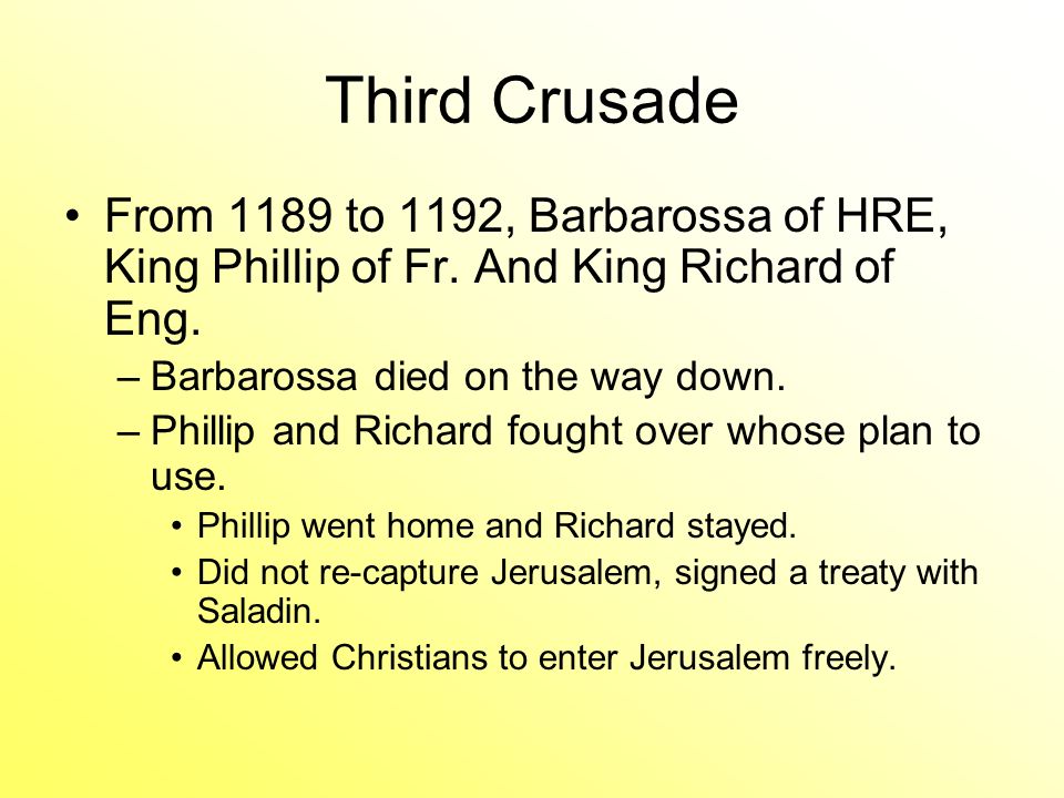 Second Crusade By 1146 the Turks united their forces.