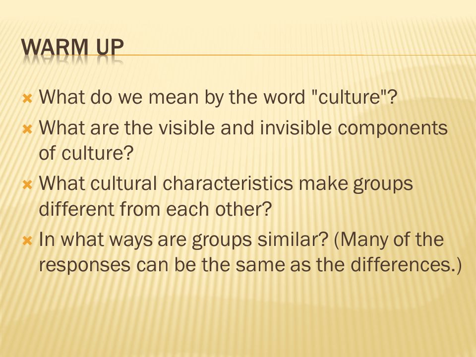 Through the words. What is Cultural. What is Culture Definition of Culture. Characteristics of Culture. Visible and Invisible trade презентация.