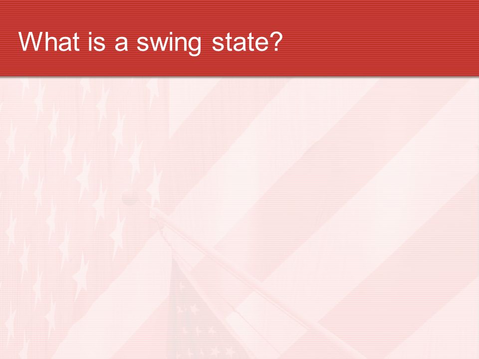 What is a swing state