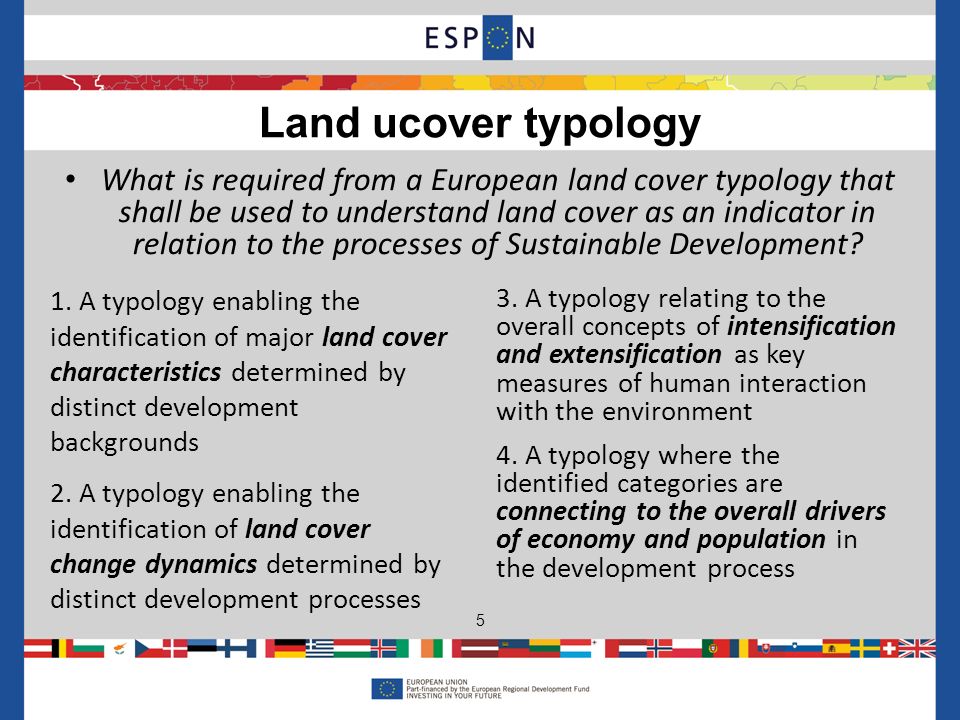 Land ucover typology 5 1.