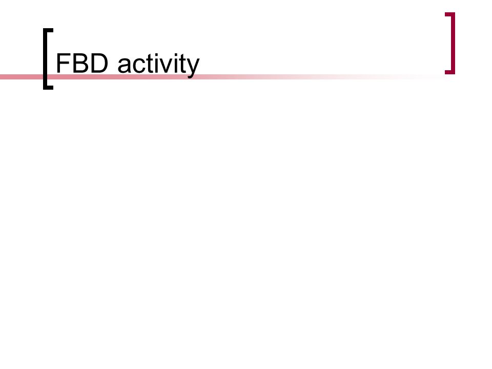 FBD activity