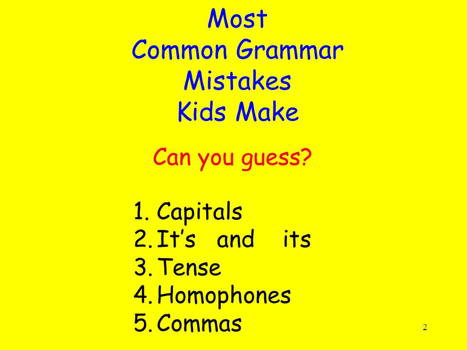 popular grammar mistakes