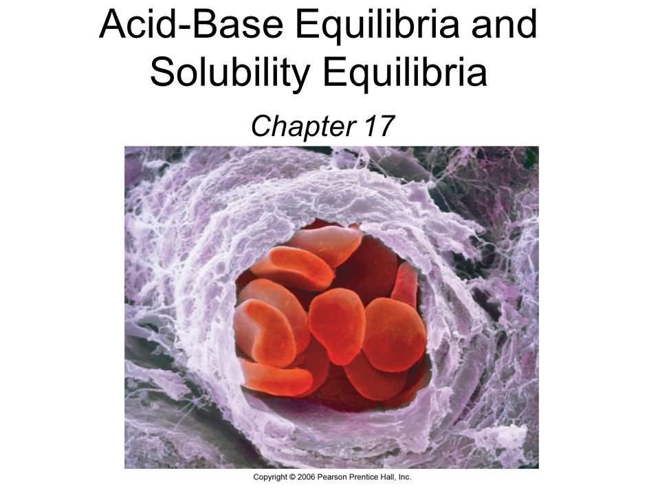 Acid-Base Equilibria and Solubility Equilibria Chapter 17