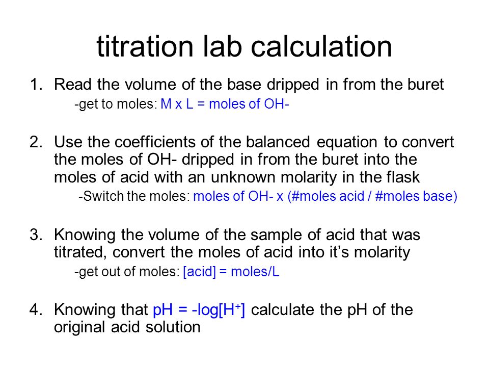 Titration A lab technique to determine the molarity of a compound. - ppt  download