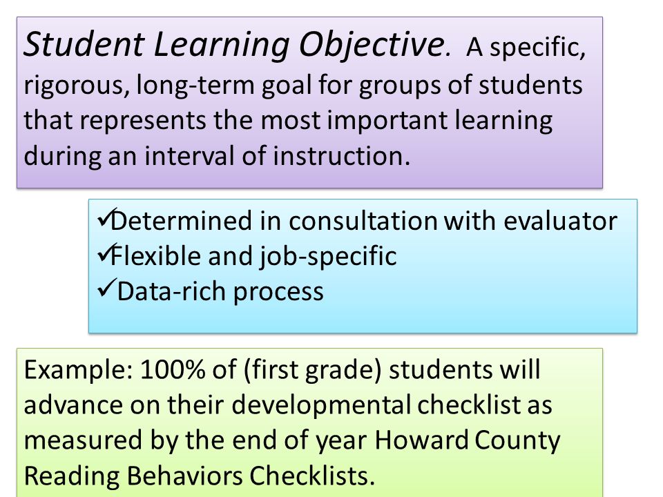 Deepening Our Understanding of Student Learning Objectives (SLOs) - ppt ...